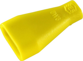 Insulating grommet for 6.3 mm, PVC, UL 94HB, yellow, 01050001004