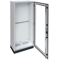 Obudowa natynkowa 550x1850x275 + cokół 100 mm drzwi transparentne IP55/II univers FR22L1 HAGER