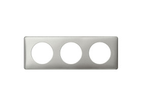 CELIANE Ramka anodised tekstura aluminium - potrójna 068723 LEGRAND