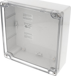 PC enclosure, (L x W x H) 160 x 160 x 61 mm, light gray (RAL 7035), IP66, 1554R2GYCL