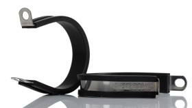 Zacisk typu P Ø zew. 48mm materiał: Stal nierdzewna 304 szerokość 17mm kolor Czarny