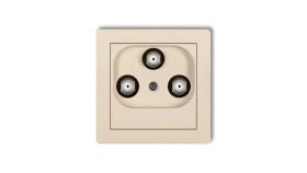 Deco Gniazdo Multimedialne 3F Data (Upc) Beżowy 1Dgmu