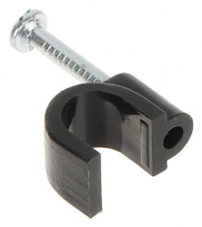 Uchwyt kablowy okrągły fi6mm czarny TRZ-6/B*P100