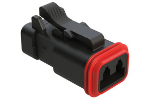 Złącze kabla 2-pinowe Amphenol Industrial -rzędowe Żeński 13A AT Połączenie zagniatane Złącze samochodowe