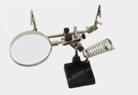 Uchwyt montaż. trzecia ręka z podst. lutownicy