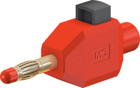 4 mm plug, clamp connection, 2.5 mm², red, 22.3006-22
