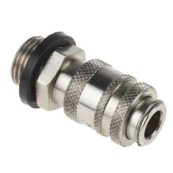 Szybkozłączka pneumatyczna, materiał Mosiądz, złącze G 1/8 męskie, RS PRO Rectus 20, Rectus 91, Walther 06-003