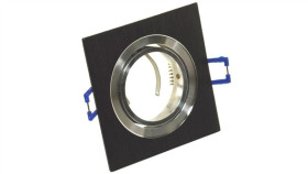 Oprawa Sufitowa Delius Kwadrat Szczotkowana Czarna