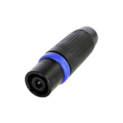 Neutrik NLT4MXXBAG Speakon STX Plug Black/Blue Robust Metal Housing