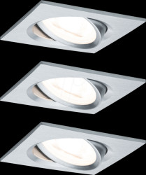 93492 Recessed luminaire LED Nova 3 x 6,5 W, 2700 K, alu