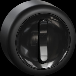 WDE015921 Universal switch, surface-mounted, complete, black, round, Renov