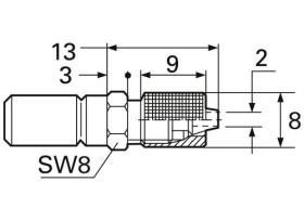 Kendrion 50065 Część wtykowa 50.065 do węża 5 x 1