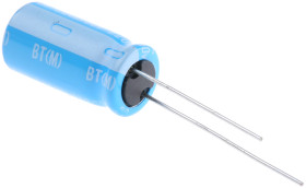 Kondensator 220μF 50V dc Radialny, Otwór przelotowy Nichicon roztaw: 5mm 10 (Dia.) x 20mm