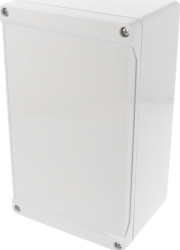 ABS enclosure, (L x W x H) 201 x 119 x 89 mm, light gray (RAL 7035), IP66, 1555UGY