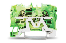 Listwa zaciskowa uziemienia WAGO poziomy: Pojedynczy 20 → 10AWGWciskany zacisk Cage Clamp TOPJOB S, 2004 800 V