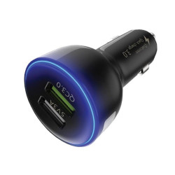 Ładowarka USB samoch. 2xUSB QC 3.0 12-24V