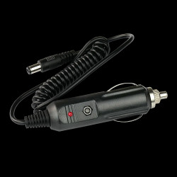 Adapter samochodowy, wtyk zapalniczki 12V ze złączem 5.5/2.1 DC na przewodzie 1.2m