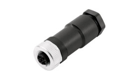 Wtyczka okragła żeńska 3P+PE EPIC POWER M12 D6 3+PE F 8-10 44423141