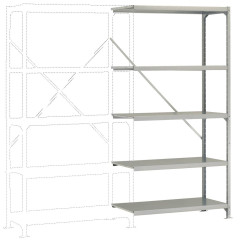 Moduł rozszerzający do regału Manuflex, RM2301, stal, Maks. obciążenie: 1000 kg
