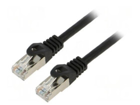 PCF6-10CC-2000-BK Patch cord F/UTP Cat: 6 RJ45 wtyk z obu stron linka CCA 20m