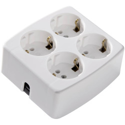Martin Kaiser 536/kws Multi-receptacle 250V Chalk White IP20 Type F 3G1.5mm&#xB2;