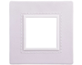 DANTE Ramka pojedyncza skóra VANILLA 4503581
