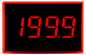 Woltomierz cyfrowy DC LED Lascar ±1% 3.5-cyfr