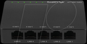 DSP2-1005-12V Switch, 5-port, Gigabit Ethernet, PoE