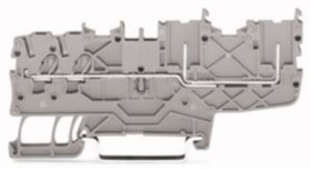 2-wire/2-pin basic terminal, spring-clamp connection, 0.14-1.5 mm², 13.5 A, 6 kV, gray, 2020-1401
