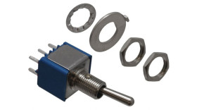 Przełącznik Wł.-wył.-wł. DPST APEM Montaż panelowy