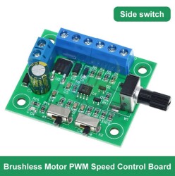 MODUŁ STEROWNIKA SILNIKA BEZSZCZOTKOWEGO BLDC 8-24V 3A - PRZEŁĄCZNIKI BOCZNE (MOD-PWM66)