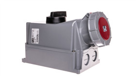 Zestaw Instalacyjny Z Gniazdem 125A 5P (0-1) Czerwony 145-6W