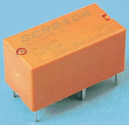 Przekaźnik mocy 12V dc SPDT TE Connectivity 200mW, montaż PCB 685Ω Otwór przezierny