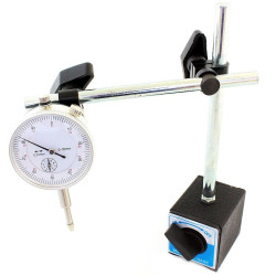 Czujnik zegarowy 0-10mm 0,01mm Na statywie magnetycznym