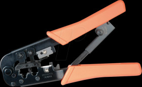 19061021 Crimping pliers, modular plug, RJ11 / RJ12 / RJ45
