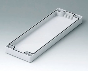 PC enclosure shell, (L x W x H) 240 x 80 x 20 mm, light gray (RAL 7035), C0082402