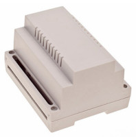 Z-101J Obudowa z tworzywa Z101J wymiary: 89x65.6x107mm - mocowana na szynę - jasna - polistyren