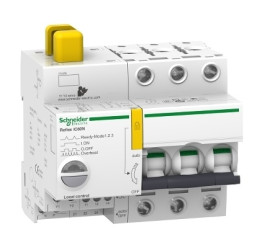 Wyłącznik nadprądowy MCB, Typ B, 3-biegunowy, 10A, 230V, 48V, Schneider Electric, Acti9 Reflex