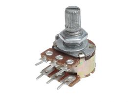 POTENCJOMETR OBROTOWY 2x5k Ohm Logarytmiczny