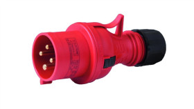 Wtyczka Przenośna 16A 4P 400V Czerwona Twist Wpp Typ B 16/4 Ip44 922081