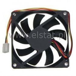 Wentylator ślizgowy; 12V; 50x50x15 0,13A 3-przew