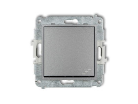 MINI Wyłącznik schodowy srebrny metalik 7MWP-3 KARLIK