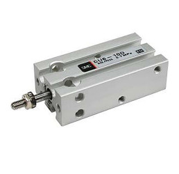 Siłownik pneumatyczny z tłoczyskiem skok: 100mm SMC Ø 25mm dwustronnego działania Action 173mm Zderzak gumowy