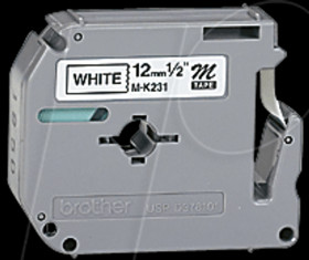 MK231BZ Brother M tape 12 mm