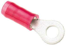 Zacisk oczkowy rozmiar przewodu 1.65mm² Ø , M3.5 izolowany średnica wew 3.68mm Czerwony TE Connectivity