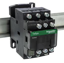 Stycznik 220 V AC Schneider Electric styki: 3 5,5 kW 25 A 3NO Montaż na szynie DIN Końcówka oczkowa LC1D096M7