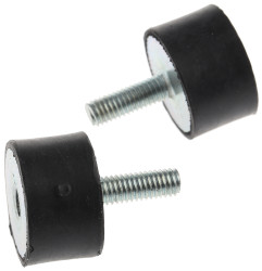 Podstawka antywibracyjna M6 średnica 25mm wysokość całkowita 33mm Cylinder męski-żeński