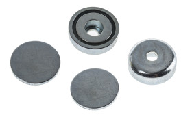 Magnes neodymowy, typ: Walcowy mały, siła pociągowa: 4kg, mocowanie: Otwór, gr.: 5mm