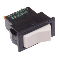 AS36S0002 APEM Grey Miniature On-On Rocker Switch SPDT