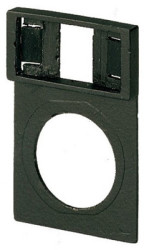 Label holder, without sign, (L x W x H) 38 x 25 x 1 mm, black, 036601